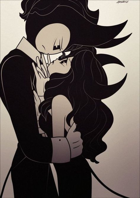 Alice Angel X Bendy, Alice And Bendy, Bendy And Alice Angel, Bendy X Alice, Lilith And Lucifer, Alice Angel, Gothic Wallpaper, Anime Fnaf, Wow Art