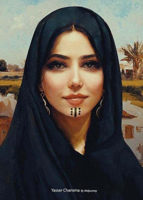 Egyptian People, Egyptian Beauty, Egyptian Women, Arabian Art, Moroccan Women, Arab Beauty, Eye Painting, Arabic Art, Woman Drawing