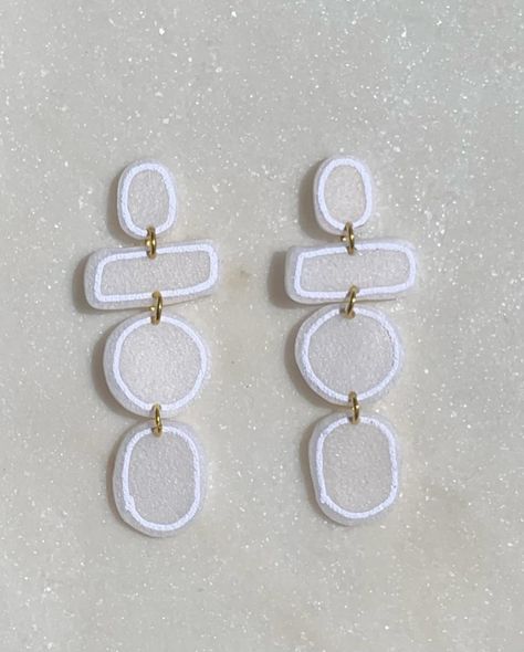 The Athena collection is now LIVE on our Etsy shop! ✨ swipe across to see the different colour combinations. Chic and minimalistic, these statement earrings are a great way to elevate any outfit! 😍 #etsy #neutrals #handmadejewelry #minimalistic #statementearrings #instastyle #lineart Earring Inspo, Porcelain Earrings, Jewelry Drawing, Recyclable Packaging, Earrings Polymer Clay, Woven Bracelets, Earrings Statement, Jewelry Inspo, Polymer Clay Crafts