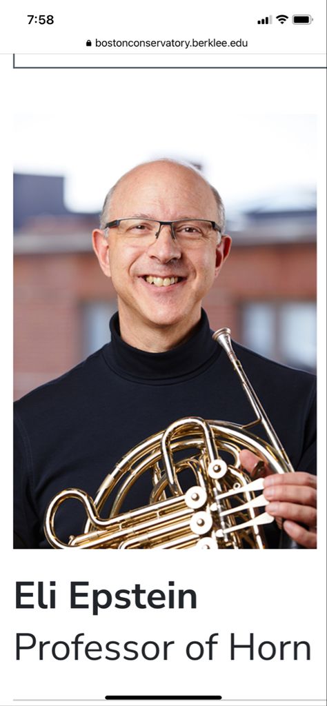 French Horn Portrait, Eastman School Of Music, Pic Poses, Media Relations, Chamber Music, French Horn, William Shatner, Arizona State University, Senior Pictures Poses