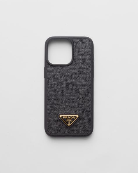 Enameled metal triangle logo Prada Phone Case, Re Edition Prada, Prada Re Edition, Baggage Claim, Luggage Bags Travel, Custom Belt, Messenger Bag Backpack, School Dance, Prada Saffiano