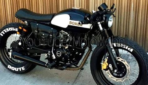 Terrifically Modified Bajaj Boxer 150 Cafe Brat by ZDR Custom Moto Bajaj Boxer Modified, Boxer Bike Modified, 125 Modified, Cb 450 Cafe Racer, Modified Bikes, Cb 750 Cafe Racer, Estilo Cafe Racer, Kawasaki Cafe Racer, Sepeda Retro