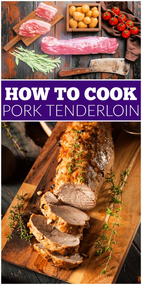 Tenderloin Tips Recipe, Cook Pork Tenderloin, Best Pork Tenderloin Recipe, Teriyaki Pork Tenderloin, Pork Tenderloin Oven, Easy Pork Tenderloin, Smoked Pork Tenderloin, Baked Pork Tenderloin, Juicy Pork Tenderloin