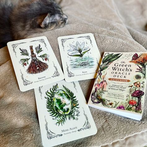 Green Witch Tarot, Green Witch Oracle, The Green Witch, Hedgewitch Botanical Oracle, Moon Witch Oracle, Enchanted Tarot Deck, Earth Spirit, Natural Magic, Folk Magic