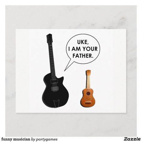 Funny Fathers Day Cards, Pun Humor, Funny Guitar, Musician Humor, Music Funny, Funny Postcards, Music Jokes, Guitar Kids, Funny Fathers Day Card