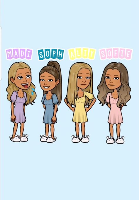 Matching Bitmojis For 4 Friends, Bitmoji Outfits 4 Friends, Matching Bitmojis For 3 Friends, Mathing Bitmoji Outfits Bff, Bitmoji Outfits Ideas Snapchat Fall, Bitmoji Outfits Winter, Best Friend Picture Poses, Cute Bitmoji Ideas, Friend Picture Poses