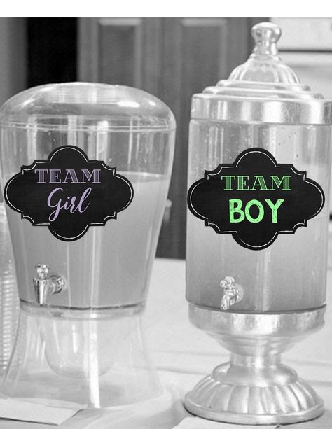 Green And Purple Gender Reveal, Purple And Green Gender Reveal, Gender Reveal Drinks, Reveal Ideas Gender, Gender Reveal Decor, Gender Reveal Box, Simple Gender Reveal, Twin Gender Reveal, Gender Reveal Signs