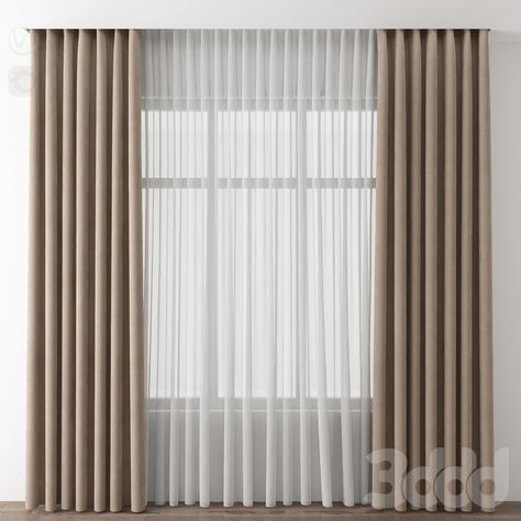 Beige Curtains Living Room, Latest Curtain Designs, Curtains Living Room Modern, Beige Curtains, Curtain Styles, Plain Curtains, Luxury Curtains, Stylish Curtains, Curtains Living