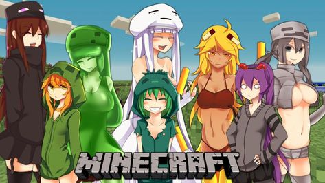 Minecraft Images, Minecraft Anime, Minecraft Mobs, Minecraft Art, Minecraft Mods, Undertale Art, Literature Club, Girl Cartoon, Minecraft