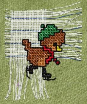 Cross stitch on waste canvas can open up all sorts of ideas and projects such as stitching on your clothes. Learn how its done. Waste Canvas Cross Stitch, Cross Stitch Clothing, How To Cross Stitch On Clothes, Modern Cross Stitch Patterns Free, Cross Stitch On Clothes, Waste Canvas, Everything Cross Stitch, Cross Stitch Beginner, Cross Stitch Tutorial