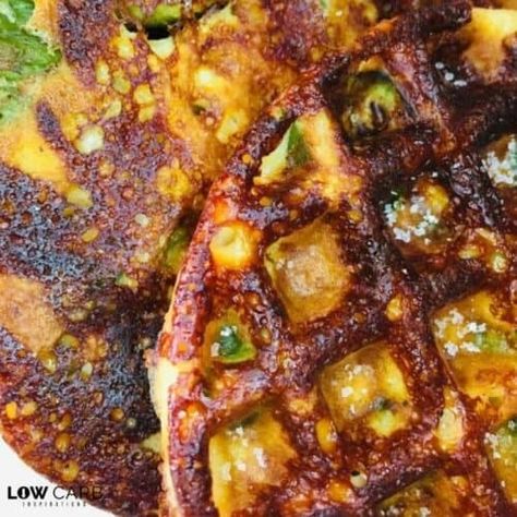 These Okra Fritter Chaffles (aka...Keto Fried Okra) are super easy, fast, adaptable and really do taste like fried okra!!! Keto Okra, Thm Pancakes, Okra Fritters, Chaffles Recipe, Chaffle Recipes, Keto Chaffles, Keto Chaffle, Chaffle Recipe, Fried Okra