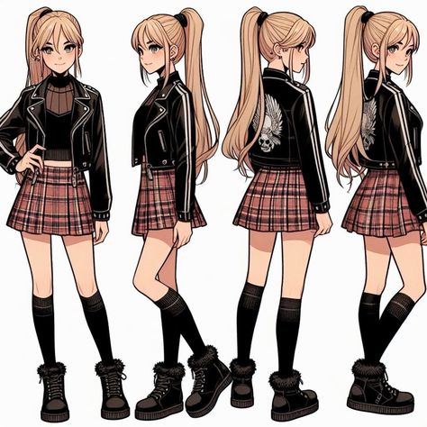 Anime Woman Outfits, Anime Style Outfit, Cute Anime Outfits, Girl Boss Outfit, Going To Japan, Cute Kawaii Outfits, Best Trip, Fashion Drawing Dresses, Cyberpunk Character