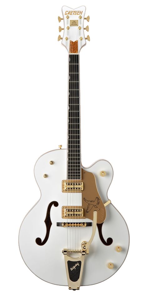 Rockabilly Guitar, Gretsch Guitar, Automobile Repair, Semi Acoustic Guitar, White Falcon, Unique Guitars, Cool Electric Guitars, Guitar Collection, Jazz Guitar