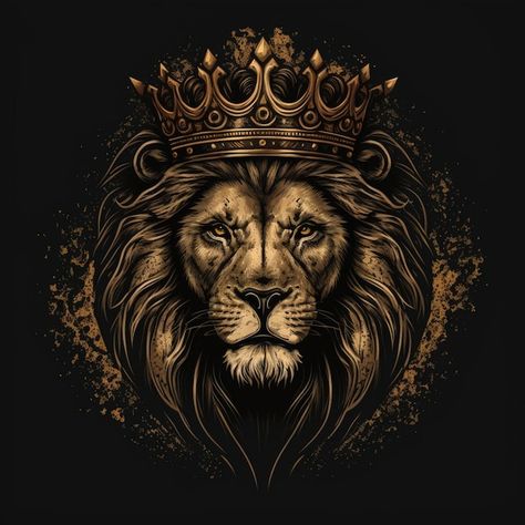 Logo Lion, Lion Head Logo, Lion Artwork, Backgrounds For Your Phone, Lions Photos, Lion Illustration, Golden Lions, Lion Wallpaper, Gold Lion