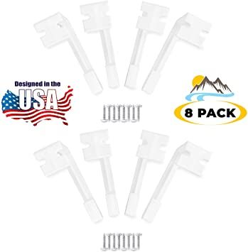 Camp'N RV Curtain Holder - RV Side Curtain Hold Down Clip/RV Curtain Retainer/RV Curtain Holdback-OEM (8 Pack) Rv Blinds, Rv Curtains, Camper Curtains, Camper Windows, Curtain Holders, Plastic Curtains, Buying An Rv, Curtain Holder, Curtain Clips