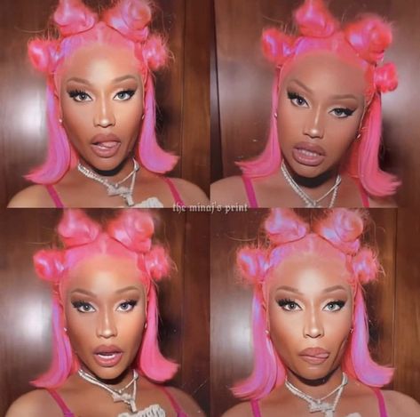 Nicki Minaj Looks, Niki Concert, Nicki Minaj Makeup, Nicki Minaj Wig, Nicki Concert, Nicki Minaj Hairstyles, Pink In Concert, Nicki Minaj Concert, New Nicki Minaj