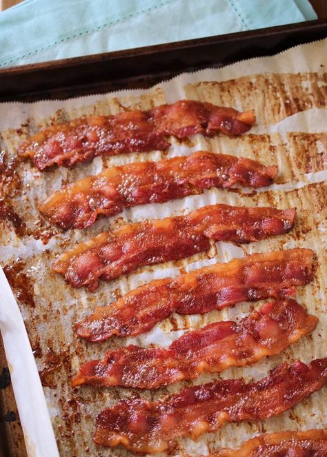 Crispy Oven Bacon, Crispy Bacon In Oven, Oven Bacon, Oven Cooked Bacon, Oven Baked Bacon, Carlsbad Cravings, Bacon In The Oven, How To Make Bacon, Food Cafe