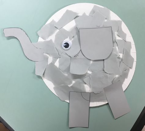 Elephant Toddler Craft, Grey Preschool Crafts, Elephant Craft For Preschool, Elephant Preschool Craft, Elephant Crafts For Toddlers, Elephant Crafts For Kids, Elephant Crafts For Preschool, Elephant Activities For Preschool, Preschool Elephant Crafts