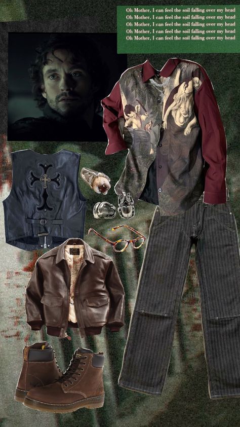 #willgraham #hannibal #hannibalnbc #outfit #docmartens #alt #grunge Will Graham Fashion, Hannibal Inspired Outfit, Hannibal Outfit Style, Will Graham Clothes, Will Graham Outfit Aesthetic, Hannibal Outfit, Will Graham Outfit, Cool Pool Floats, Alt Grunge