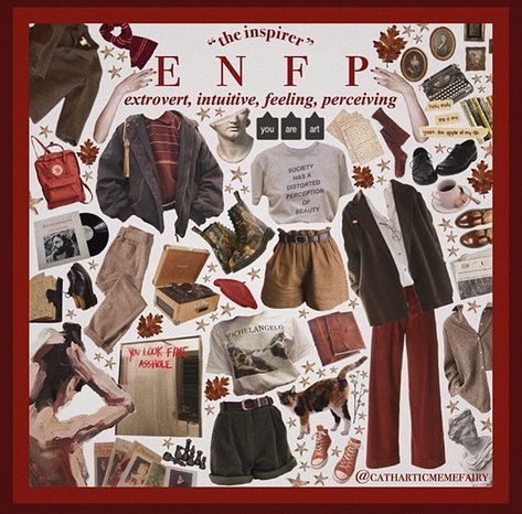 Entp Outfits, Infp Aesthetic, Personalidad Enfp, Enfp Personality, Enfp T, Mood Clothes, Outfit 90s, Mbti Personality, Aesthetic Tumblr