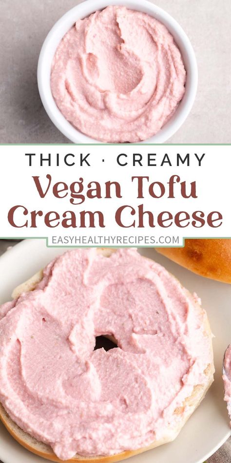 Creamy, rich, and made with as few as 5 ingredients, this vegan tofu cream cheese is the very best plant-based alternative for spreads, dips, and frostings. Nut free, dairy free, gluten free, and keto-friendly, not to mention super easy to make and totally customizable. I’ve included 4 of my favorite vegan cream cheese flavors to get you started! Tofu Cream Cheese Recipe, Vegan Cream Puffs, Vegan Strawberry Cream Cheese, Cream Cheese Flavors, Shredded Cheese Recipes, Vegan Cheese Recipe, Vegan Cream Cheese Recipe, Tofu Cream, Gluten Free Dairy Free Breakfast