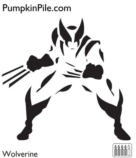 Wolverine Pumpkin Stencil, Pumpkin Patterns, Fake Candles, Thanksgiving Time, Pumpkin Stencil, Image Downloads, Carving Ideas, Pumpkin Pattern, Skull Tshirt