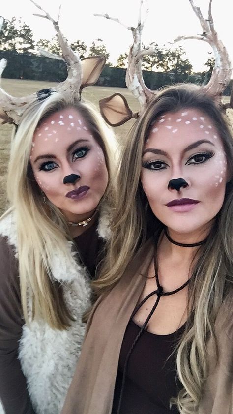 Girlfriend Group, Makeup Party Decorations, Adult Halloween Party Decorations, Group Costume Ideas, Make Up Diy, Party Decorations Diy, Meme Costume, Deer Costume, Halloween Fest