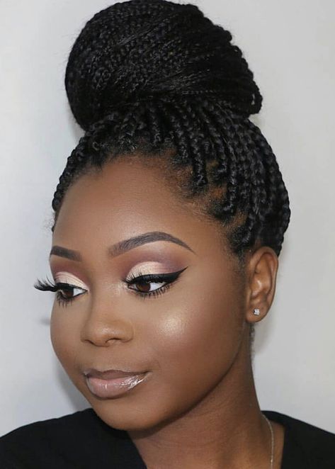 Makeup for black women Make Up For African Women, Formal Makeup Looks Black Women, Natural Makeup Looks For Black Women Over 50, Natural Eye Makeup For Black Women, African American Makeup Looks, Makeup Nude Peau Noire, Wedding Guest Makeup Black Women, Make Up Looks For Black Women, Bridesmaid Makeup Black Women