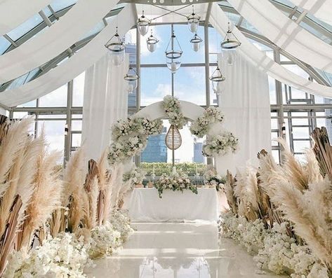 Holy Matrimony Decoration, Wedding Space, Wedding Church Decor, Holy Matrimony, Lake Decor, Wedding Church, Sims House Design, Boho Wedding Decorations, Space Wedding