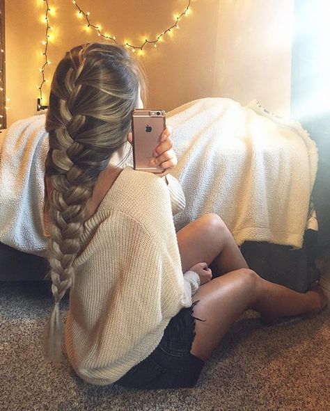 P I N T E R E S T ✖️ jordynisabellag Cute French Braid Hairstyles, Pentecostal Hair, Weekend Hair, Luxy Hair, French Braid Hairstyles, Pinterest Hair, Trending Hairstyles, Braid Hairstyles, Linnet