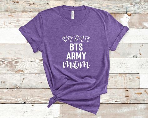 BTS Army Dad https://www.etsy.com/listing/1177619980/bts-army-dad-shirt-bts-fan-dad-gift?ref=listings_manager_grid If you would like the members' names in Korean on the back, please take a look at the mockups here and add this to your cart: https://www.etsy.com/listing/1235160317/add-back-print-to-any-shirt-back-print?ref=listings_manager_grid BTS names in hangul (Korean) shirt: https://www.etsy.com/listing/1224075124/bts-member-names-in-korean-on-the-back?ref=listings_manager_grid Sweatshirt ve Grandma Tshirt, Chihuahua Shirt, Idea For Mother's Day, Bookworm Shirt, Senior Shirts, Librarian Shirt, Army Mom, Reading Shirts, Pregnancy Reveal