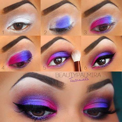 Rainbow Eyeshadow Eye Makeup ❤ | Source: Unknown 80s Eye Makeup, Urban Decay Electric Palette, Make Up Studio, 80s Makeup, Drag Make-up, Pretty Eye Makeup, Pride Makeup, Eye Makeup Steps, Makeup Step By Step