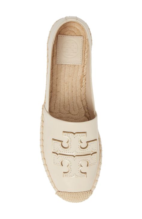 Tory Burch Espadrilles Outfit, Espadrilles Outfit, Tory Burch Espadrilles, Shine On, Cream And Gold, Flat Espadrille, Leather Flats, Slip On Sneaker, Tory Burch