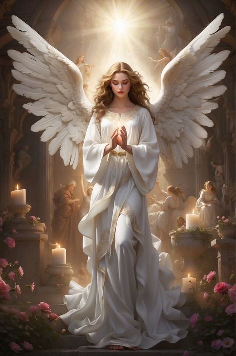 Heavenly Angels Art, Guardian Angel Images, Guardian Angel Pictures, Spiritual Paintings, Jesus Artwork, I Believe In Angels, Angel Artwork, Angel Statue, Beautiful Angels