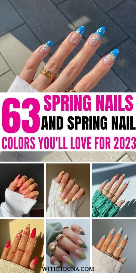 30+ Breathtaking Ideas for Spring Nails in 2023 - ♡ Nails Biab, Spring Nail Polish Colors, Spring Break Nails, Spring Nail Polish, Simple Spring Nails, April Nails, Nagellack Trends, Nail Color Trends, Spring Nail Trends