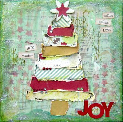 Christmas Mixed Media, Mixed Media Christmas, Pallet Wood Christmas Tree, Canvas Tutorial, Art For Christmas, Christmas Tree Canvas, Fun Wall Art, Mixed Media Diy, Paintings Landscape