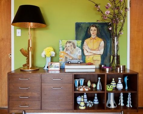 style artwork on a bar for a chic relaxed interior design look Huff House, Olive Paint, Holiday Interior Design, Olive Green Bedrooms, Olive Green Paints, Paint Room, Green Bedroom Walls, Unfinished Wood Furniture, Green Painted Walls