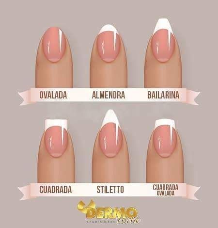 Short Nail Bed, Short Stiletto Nails, Square Oval Nails, Long Nail Beds, Short French Tip Nails, Oval Nails Designs, Stiletto Nails Short, Oval Shaped Nails, Short Stiletto