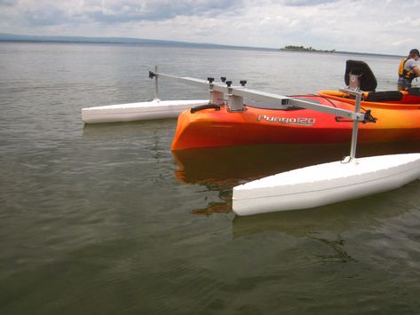 Canoe Outriggers, Canoe Stabilizer, Kayak Outriggers, Sailing Kayak, Kayak Fishing Setup, Surf Kayak, Kayak Fishing Tips, Angler Kayak, Sit On Kayak