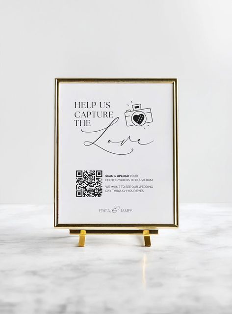 Elevate your wedding experience with our Capture The Love QR Code Wedding Sign, designed to seamlessly blend minimalist elegance with modern functionality. Guests will cherish the opportunity to easily share their special moments, making your celebration truly unforgettable—grab yours today and let the love flow!

wedding2025 Share The Love Qr Code, Camera Sign Wedding, Love Qr Code, Wedding Guests Photos, Wedding Photo Sharing, Qr Code Wedding, Event Signage, Card Printable, Wedding Sign