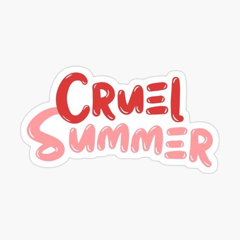 Lover Sticker Taylor Swift, Cruel Summer Sticker, Taylor Swift Tshirt, Eras Outfit, Lover Album, Lover Taylor, Ber Months, Taylor Swift Lover, Book Stickers