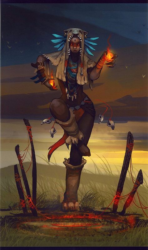 Bear Totem, Heroic Fantasy, Afro Art, Art And Illustration, Fantasy World, African Art, American Art, Character Concept, Dungeons And Dragons