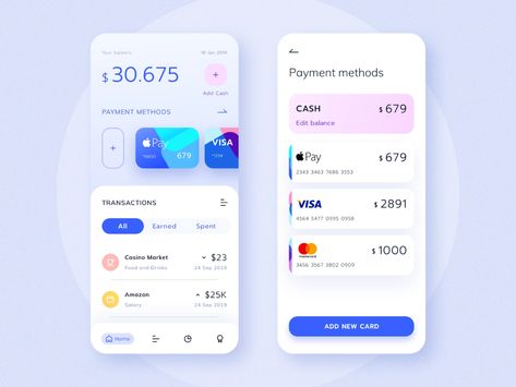 App Design Trends, Medical App, Card Ui, Credit Card App, Ux Mobile, Mobile App Design Inspiration, Banking App, Mobile Ui Design, Mobile Banking