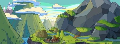 Adventure Time Background, Cool Facebook Covers, Twitter Cover Photo, Viking Village, Adventure Time Wallpaper, Facebook Cover Photo, Adventure Time Cartoon, App Background, Page Decoration