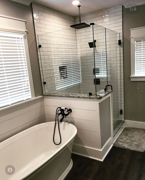 Master Bath Stand Up Shower Ideas, Master Bath Corner Shower Ideas, Full Bathroom Remodel With Tub, Stand Alone Bath Tub Shower Combo, Narrow Master Bath Layout, Wet Room Bathroom With Corner Tub, Master Bath Remodel Ideas, Shared Bathroom Layout, Tub Inside Shower Layout