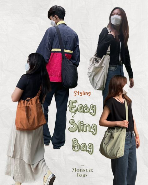 Easy Sling Bag ⋆.˚ 4 colors ⋆.˚ 📸 by us 📌 in stock • $9.90 • #monstar_bag #totebag #totebagaesthetic #bag #phnompenhcity #cambodia #trending #outfit #foryoupage #style #fyp Phnom Penh City, Sling Bag, Cambodia, Tote Bag, Quick Saves, Color