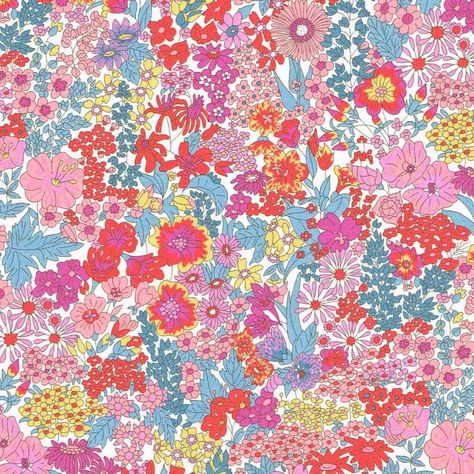 Girls Clothes Sewing, London Liberty, Liberty Prints, Diy Agenda, Fashion Identity, Hot Orange, Liberty Of London Fabric, Indie Art, Print Design Pattern