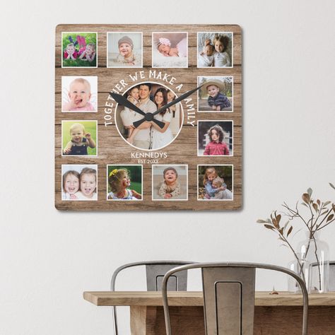 the 10 best diy clocks on amazon :
https://quentinuce24.systeme.io/fd441fc6
link in the bio 12 Photo Collage, Photo Collage Wall, Rustic Wood Wall Art, Family Quote, Square Wall Clock, Wood Clocks, Wood Square, Rustic Barn, Photo Wall Art