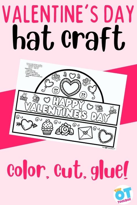 Pencil Grasp Activities, Buttoning Activities, Pencil Grasp, Valentine Hats, Salt Dough Recipe, Glue Craft, Broken Crayons, Type Of Writing, Washable Markers