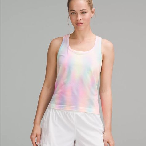 Swiftly Tech Racerback Tank Top 2.0 Waist Length Psychedelic Wash Multi ~ Rainbow Colour Nw Photos Are For Reference Only The Exact Wash And Colours Of Your Tank Top May Be Different Use Code Xxwendym When You Sign Up To Get $10 Off! Https://Posh.Mk/Domwqg6d6bb Rainbow Colour, Navy Blue Tank Top, Lululemon Swiftly Tech, Lululemon Swiftly, Swiftly Tech, Lululemon Tank Top, Lululemon Tops, Lululemon Women, Blue Tank Top